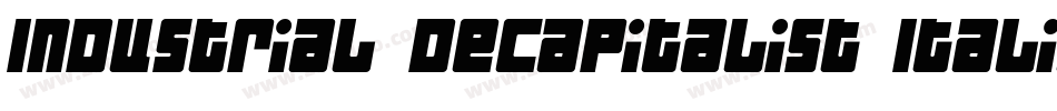 Industrial Decapitalist Italic字体转换